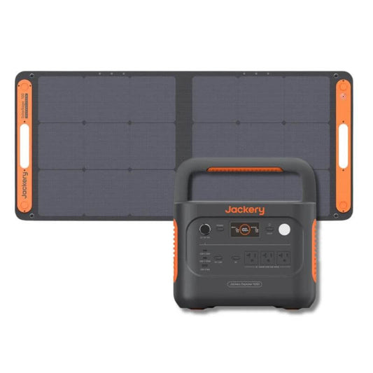 Jackery Explorer 1000 V2 Solar Generator + 1x 100W Solar Panel | 21-0009-000139