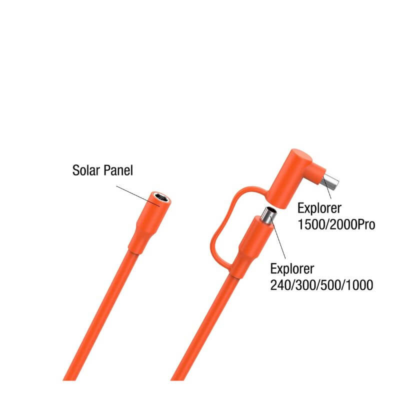 Jackery DC Extension Cable for Solar Panel | 90-0500-USCOR1