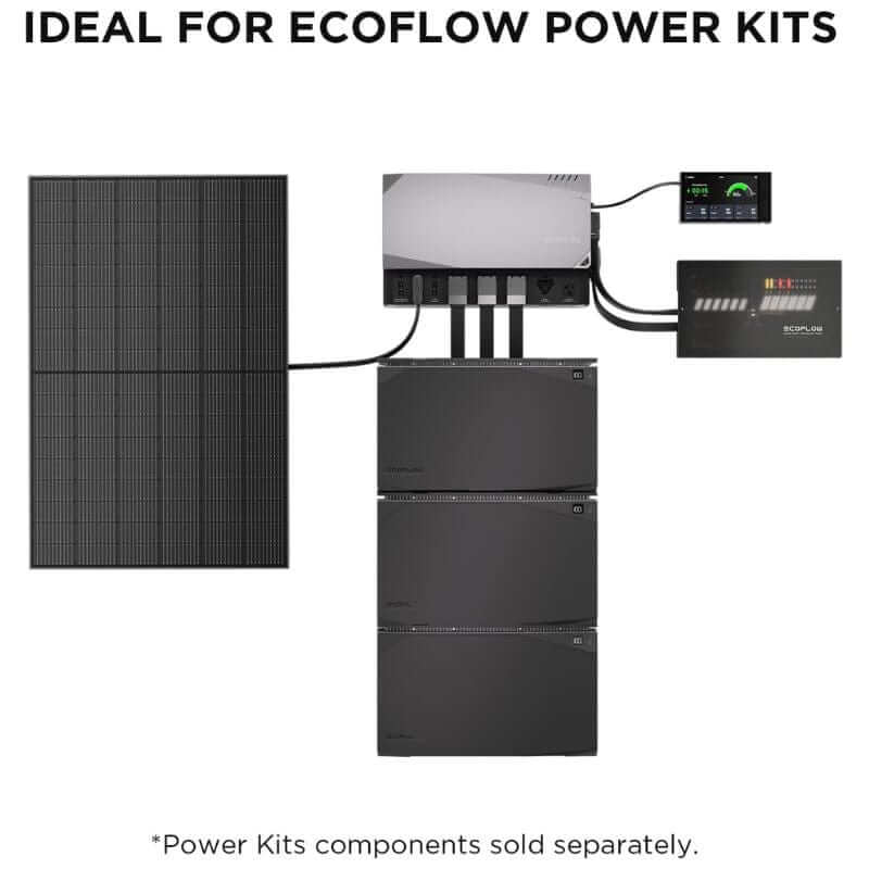 EcoFlow 2x 100W Rigid Solar Panels, 200W Total, High Efficiency, Durable Design | ZMS331