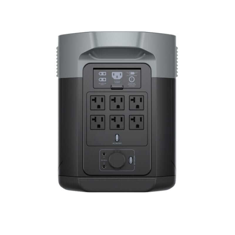EcoFlow DELTA 2 Max Solar Generator Kit with 2048Wh Capacity, 2400W Output, Includes 160W Solar Panel | D2M-US-160W