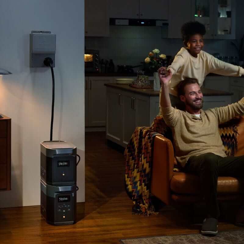 EcoFlow DELTA 2 Max Portable Power Station Bundle with 4096Wh Capacity, 2400W Output, Includes Smart Extra Battery | D2M-US-EB