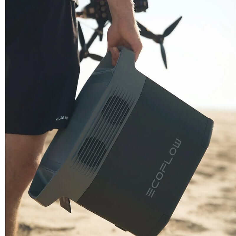 EcoFlow DELTA 2 Portable Power Station Bundle, 1024Wh Capacity, 1800W Output, Includes 2 x 160W Solar Panels | DELTA2-160W2