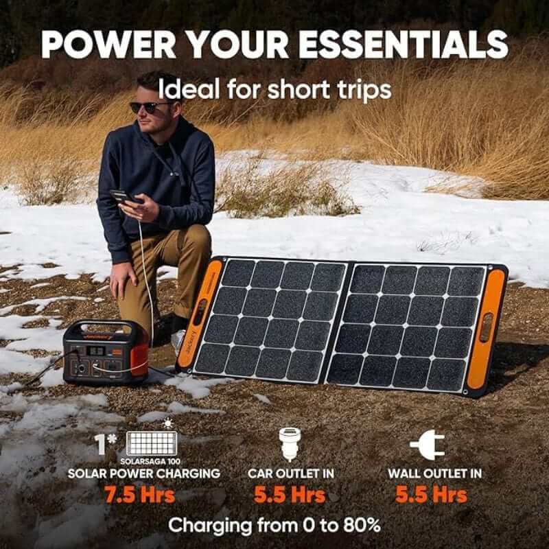 Jackery Explorer 500 Portable Power Station, 518Wh Capacity, 500W Output, Multiple Charging Options | 70-0500-USO001