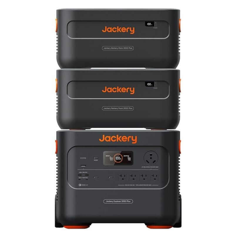 Jackery Explorer 2000 Plus + x2 Expansion Batteries, 6126Wh Capacity | 50-2020-USC1A2
