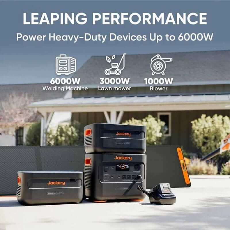 Jackery Explorer 2000 Plus + x2 Expansion Batteries, 6126Wh Capacity | 50-2020-USC1A2