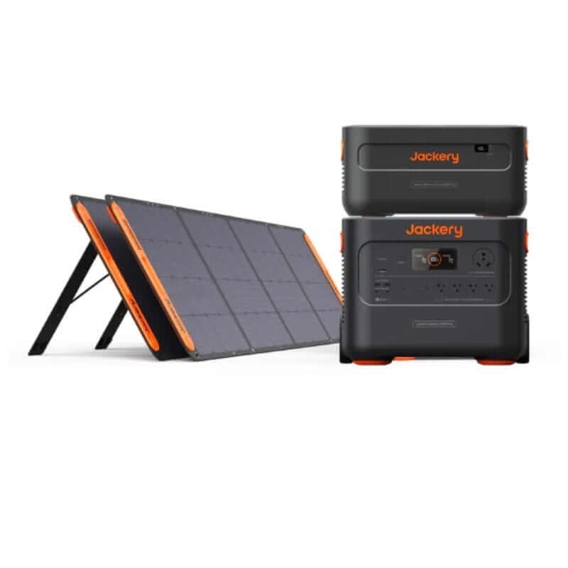 Jackery 2000 Plus Kit, 4086Wh, 3000W Output, 2 x 200W Solar Panels | 21-0009-000093