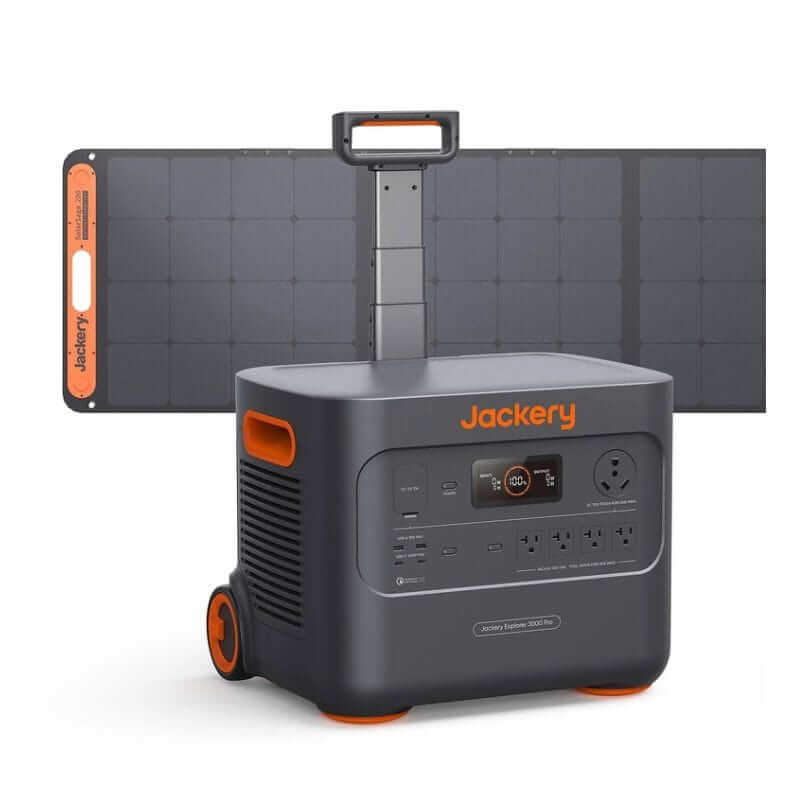 Jackery Explorer 3000 Pro Power Station + 1x 200W Solar Panel, 3024Wh, Expandable | 60-3020-USA1B1