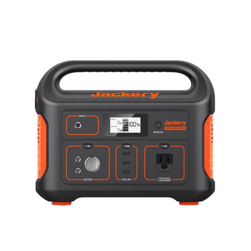 Jackery Explorer 500 Portable Power Station, 518Wh Capacity, 500W Output, Multiple Charging Options | 70-0500-USO001