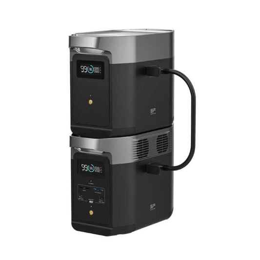 EcoFlow DELTA 2 + Smart Extra Battery Bundle with 2048Wh Capacity, 1800W Output, Expandable Home Backup Solution | DELTA2-DELTA2EB