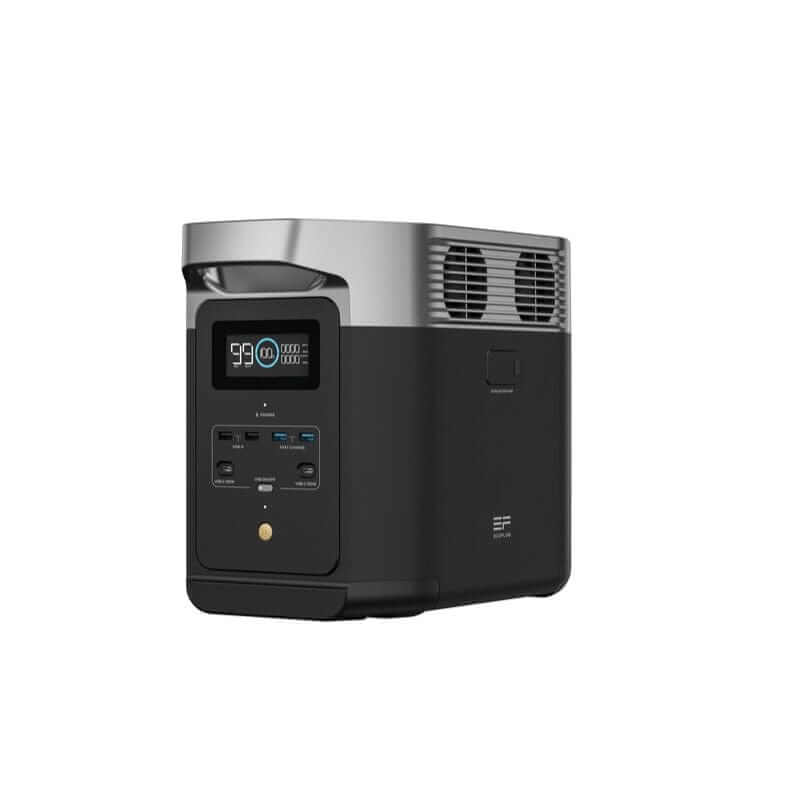 EcoFlow DELTA 2 + Smart Extra Battery Bundle with 2048Wh Capacity, 1800W Output, Expandable Home Backup Solution | DELTA2-DELTA2EB