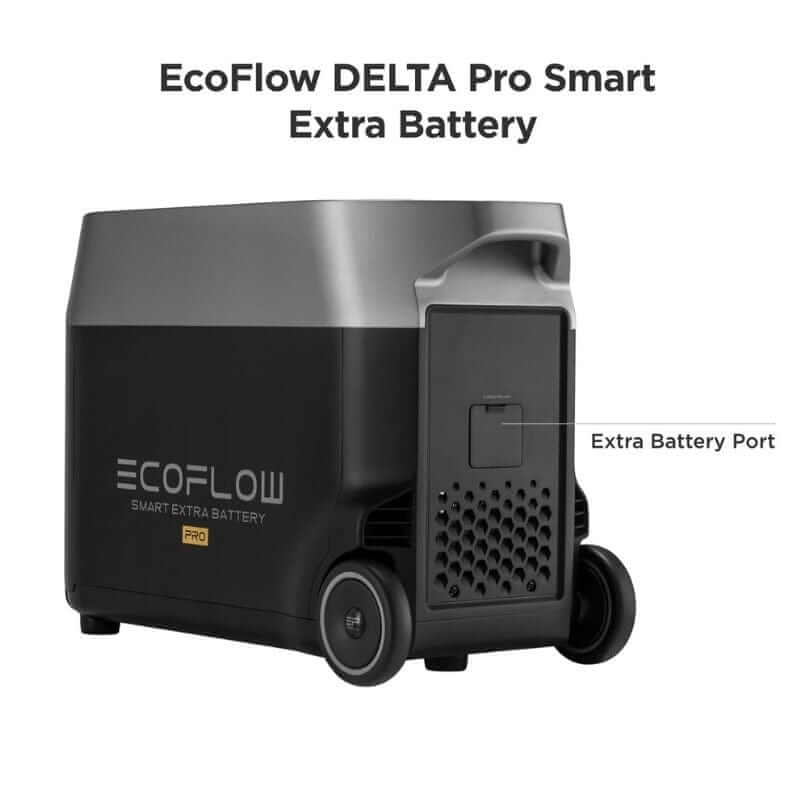 EcoFlow DELTA Pro Smart Extra Battery 3600Wh, Expandable Home Backup Power Solution | DELTAProEB-US