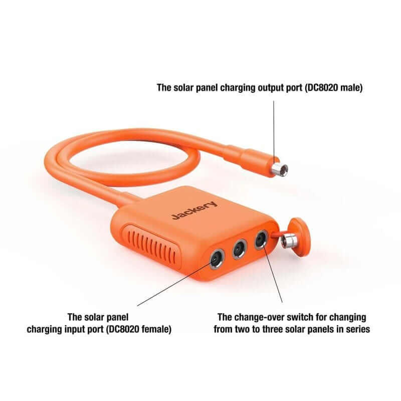 Jackery Solar Panel Connector, Links Multiple Solar Panels to Explorer Power Stations | 21-0006-000030