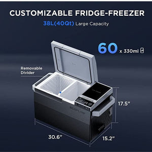 EcoFlow Battery Cooler EcoFlow Glacier Battery Powered Cooler + Wheels and Lever