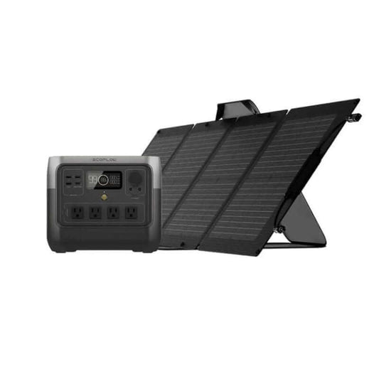 EcoFlow RIVER 2 Pro Solar Generator, 768Wh Capacity, 800W Output, Includes 110W Portable Solar Panel | RIVER2PRO-110-1-US