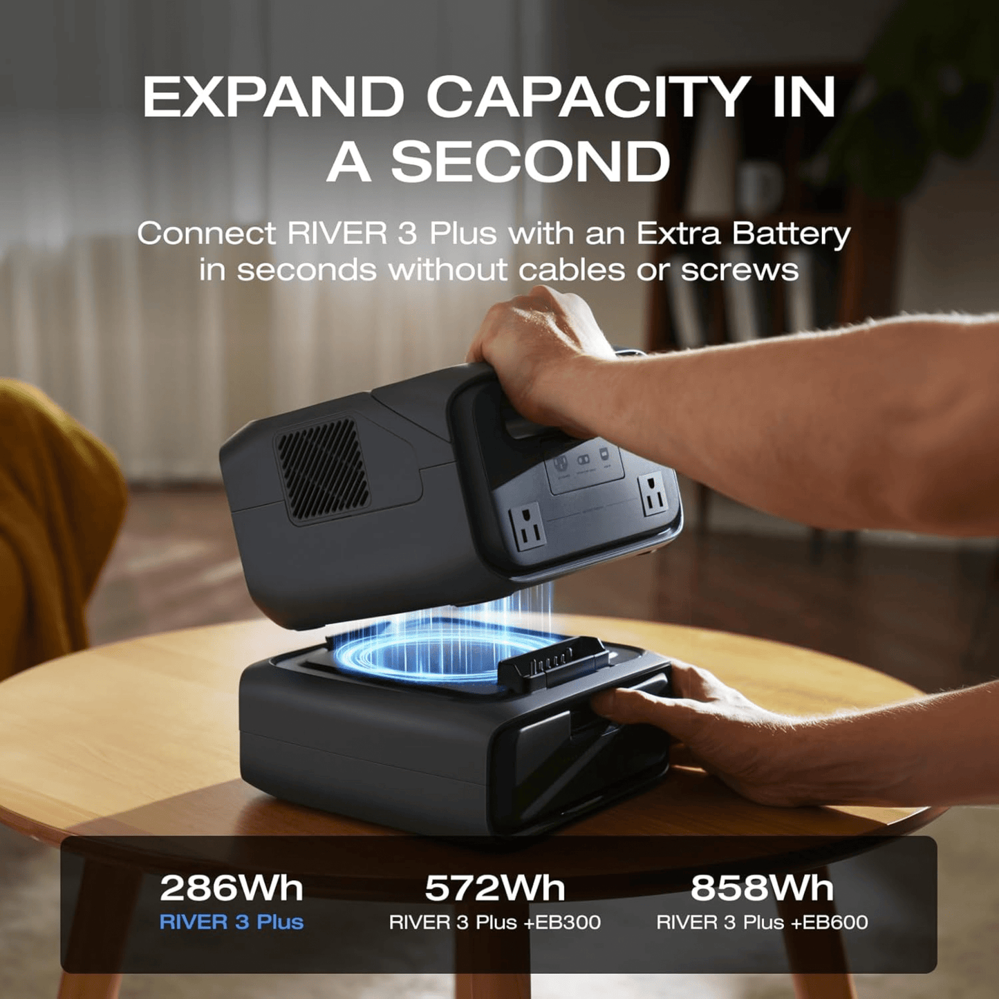 EcoFlow portable power station EcoFlow RIVER 3 Plus Portable Power Station 286Wh