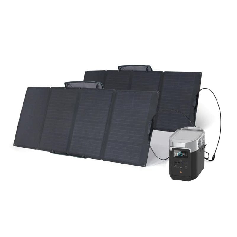 EcoFlow DELTA 2 + 2 x 160W Solar Panels – Portable Power Plus