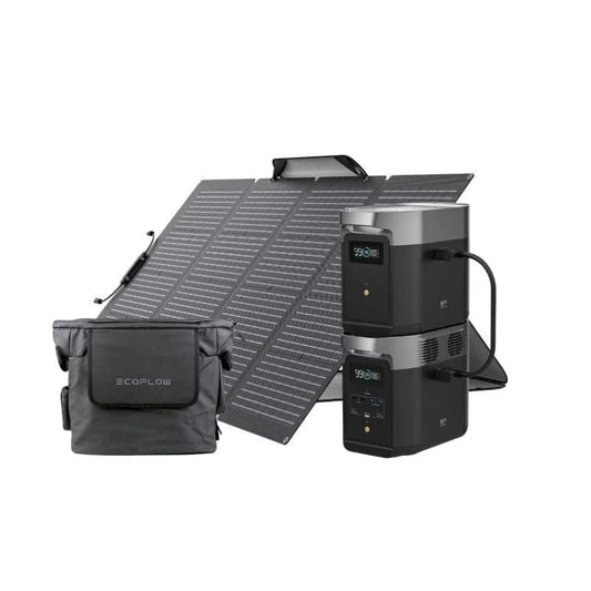 EcoFlow Solar Generator EcoFlow DELTA 2 + DELTA 2 Extra Battery + 220W Solar Panel + DELTA 2 Bag