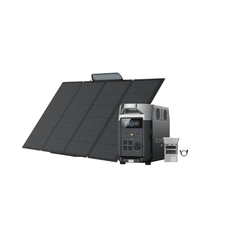 EcoFlow Solar Generator EcoFlow DELTA Pro + 1x 400W Solar Panel +Transfer Switch 306A1 + Cable