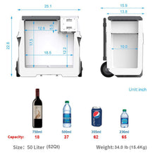 Load image into Gallery viewer, ACOPower Solar Cooler LiONCooler Portable Solar Fridge Freezer 52 Quart