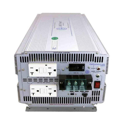 AIMS Power Power Inverter AIMS Power 5000 Watt Pure Sine Power Inverter-12 Volt 50/60Hz Industrial Grade PWRIG500012120S