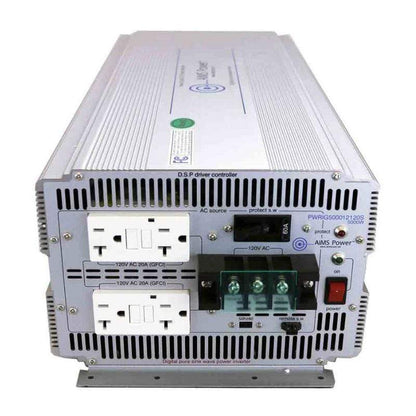 AIMS Power Power Inverter AIMS Power 5000 Watt Pure Sine Power Inverter 24Volt DC 120 Volt AC 50/60Hz FCC Certified PWRIG500024120S