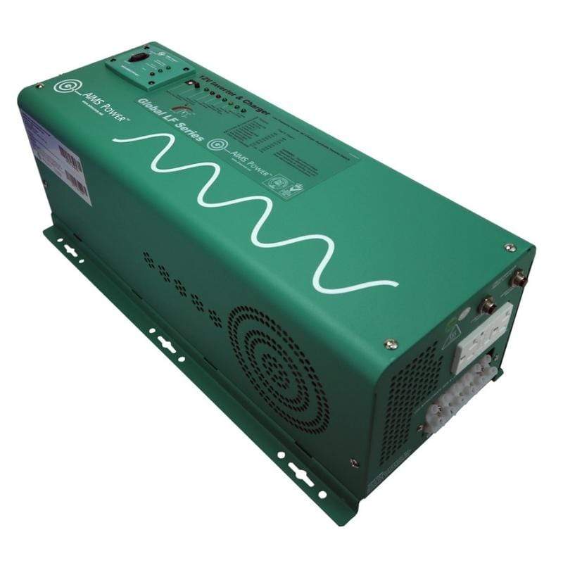 AIMS Power Power Inverter Charger AIMS Power 2500 Watt Inverter Charger PICOGLF25W12V120AL Pure Sine Low Frequency 12 VDC to 120 VAC