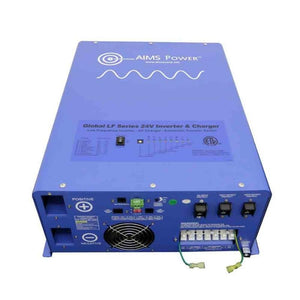 AIMS Power Power Inverter Charger AIMS Power 4000 WATT Pure Sine Inverter Charger 24V DC to 120V AC ETL Listed to UL458  PICOGLF4024120UL