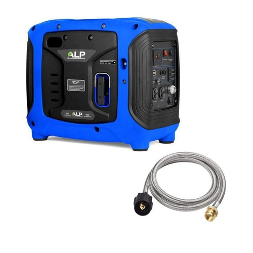 ALP Generators Propane Generator ALP 1000W Propane Portable Generator with Conversion Hose ALPG-BB-HCombo