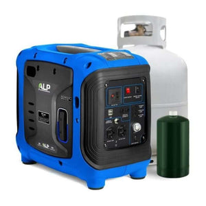 ALP Generators Propane Generator ALP 1000W Propane Portable Generator with Conversion Hose ALPG-BB-HCombo