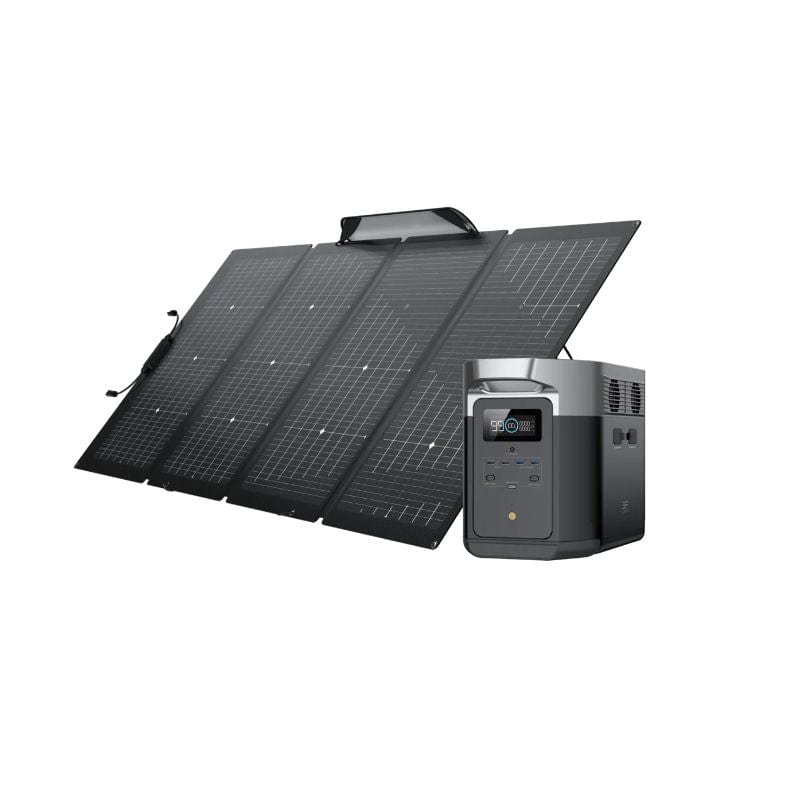 EcoFlow Solar Generator EcoFlow DELTA Max 1600 Portable Solar Generator with 220W Solar Panel TMR311-MS430-US