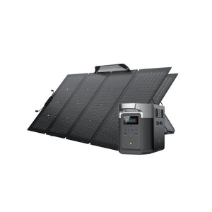 EcoFlow Solar Generator EcoFlow DELTA Max 2000 Solar Generator Kit with 2x 220W Bifacial Solar Panel TMR310-2MS430-US