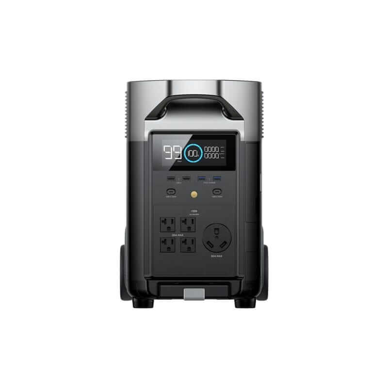 EcoFlow DELTA Pro Solar Generator Kit with 3600Wh Capacity, 3600W Output, Includes 3x 220W Bifacial Solar Panels | TMR500-3MS430-US