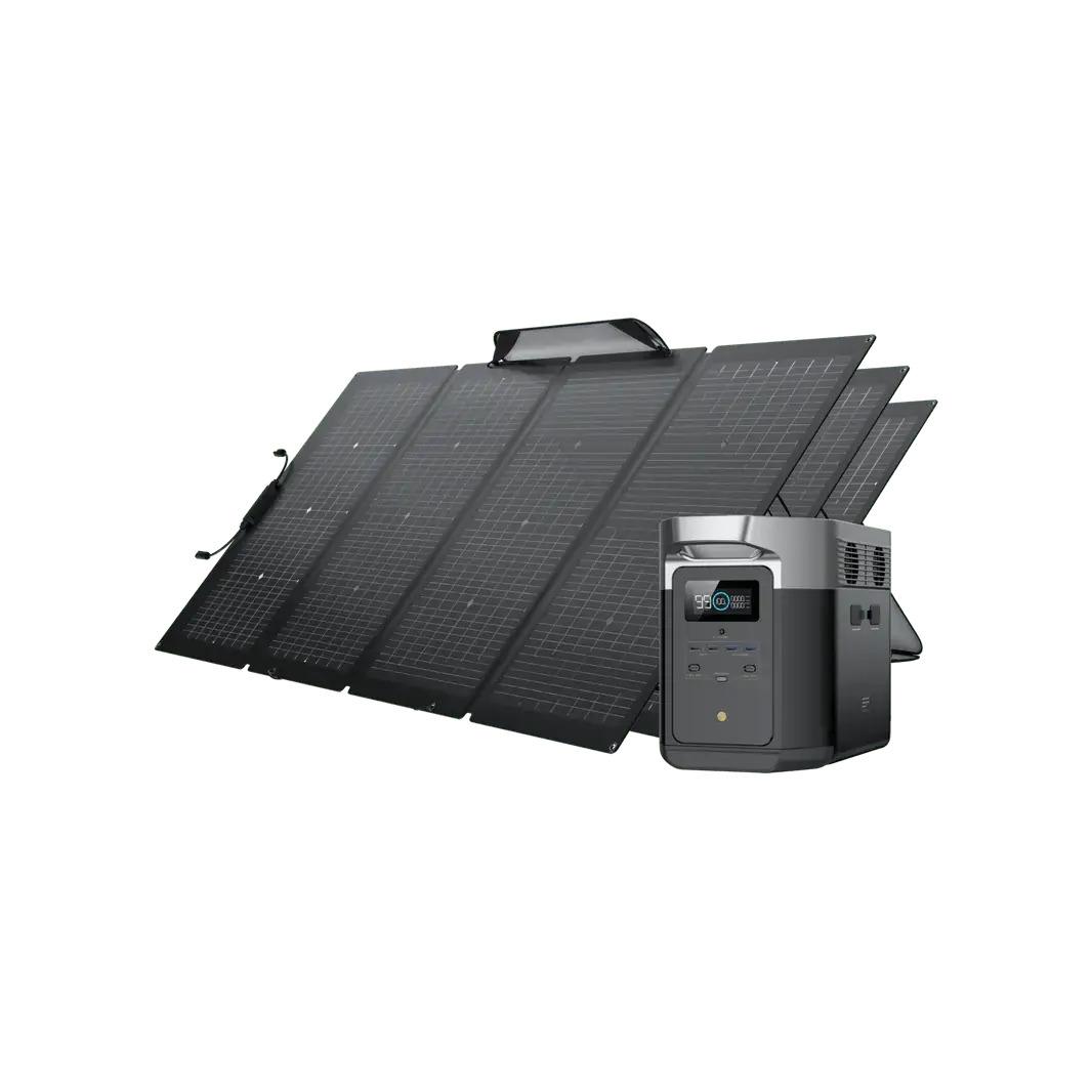 EcoFlow Power Station DELTA Max 1600 + 3x 220W Solar Panels 