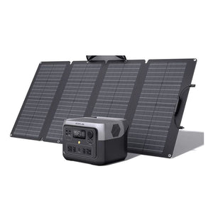 EcoFlow Solar Generator EcoFlow RIVER 2 Max Power Station + 160W Portable Solar Panel Solar Generator Kit RIVER2MAX-160-1-US