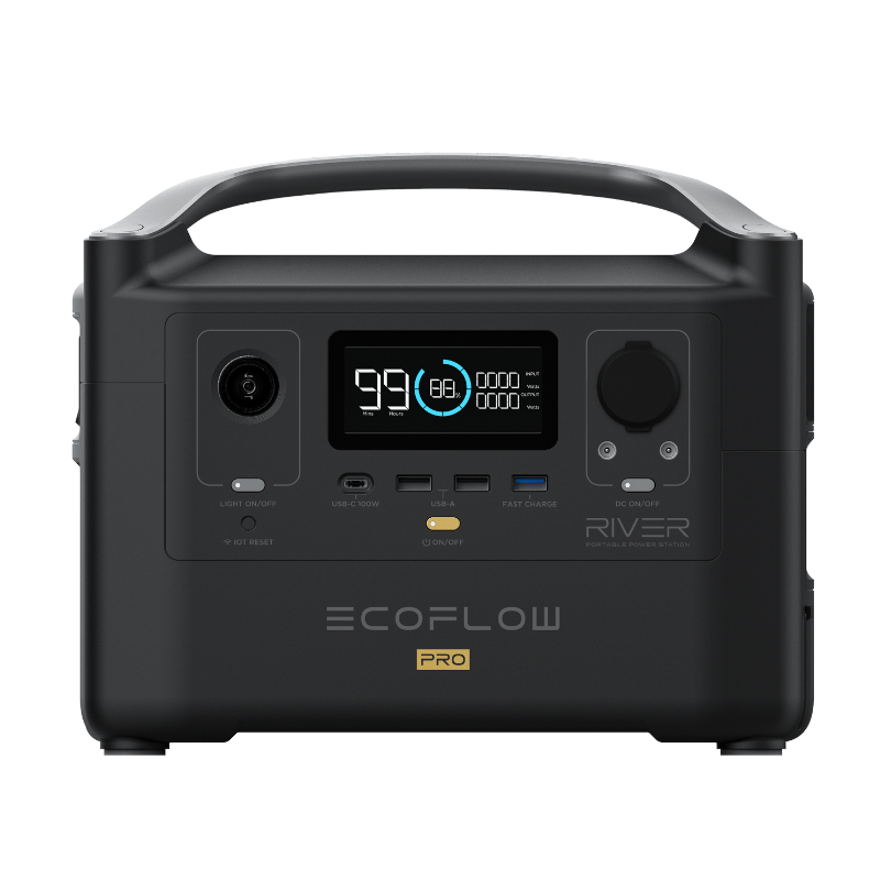 EcoFlow Solar Generator EcoFlow RIVER Pro Portable Power Station (720Wh) EFRIVER600PRO-AM