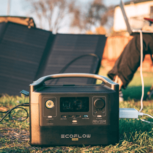 EcoFlow Solar Generator EcoFlow RIVER Pro Portable Power Station (720Wh) EFRIVER600PRO-AM Solar Generator with X-STREAM Fast Charge + Expandable Capacity(1440Wh)