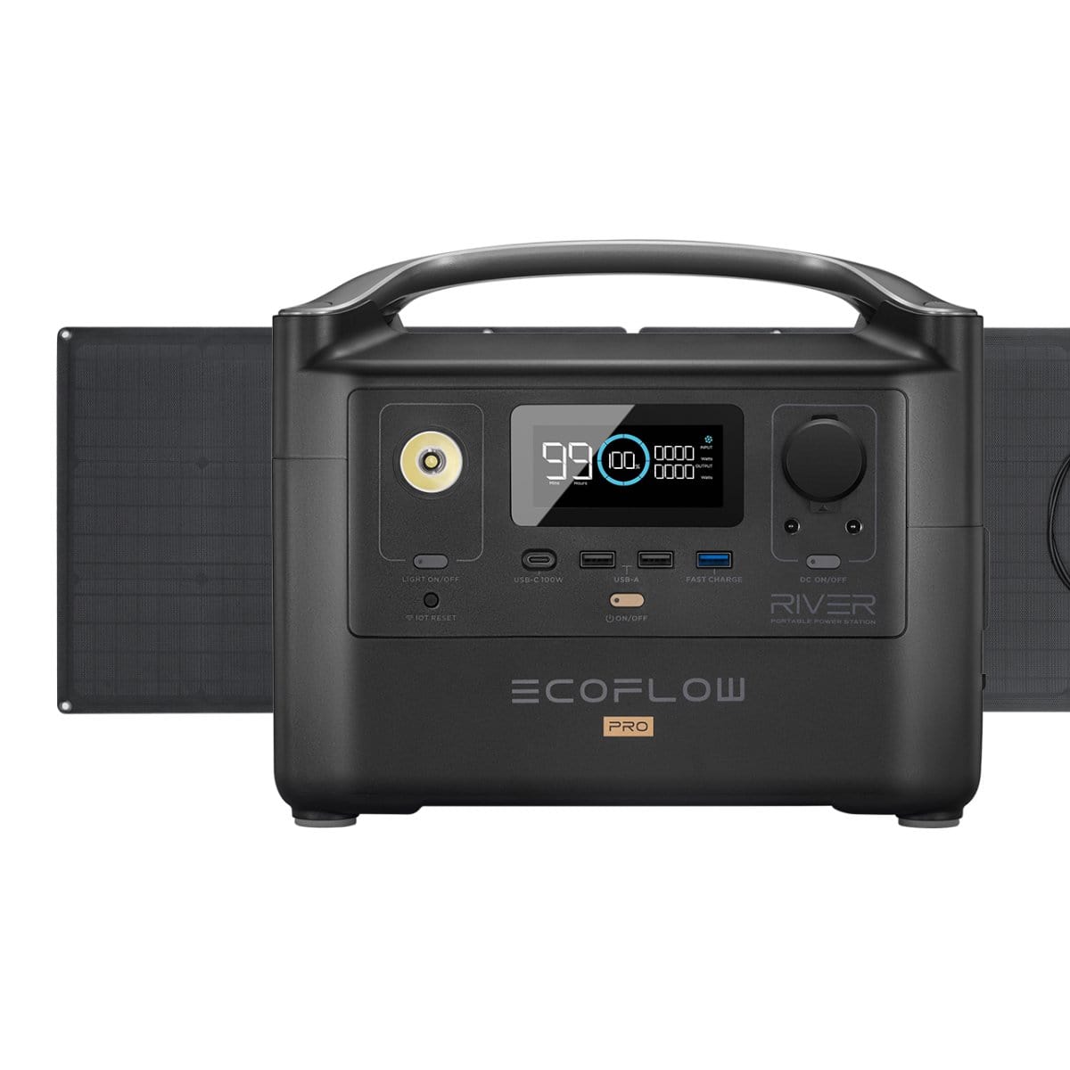 EcoFlow RIVER Pro Power Station + x1 W Solar Panel