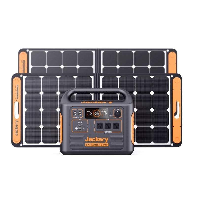 Jackery Solar Generator Jackery Portable Solar Generator 1500(Jackery 1500 + 2 x SolarSaga 100W)