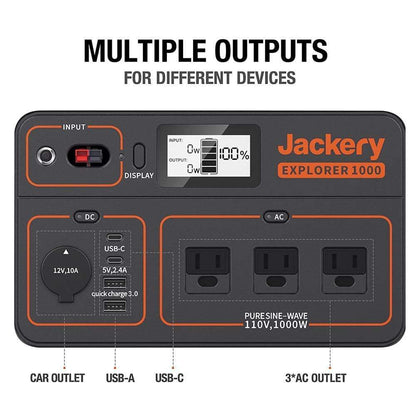 Jackery Solar Generator Jackery Solar Generator 1000 (Jackery 1000 + 1 x SolarSaga 100W) T1G1SP1000G100SP