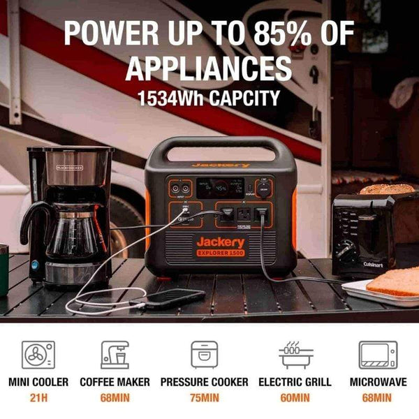 Jackery Solar Generator 1500(Jackery 1500 + 4 x SolarSaga 100W)