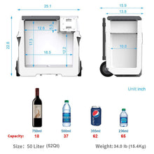 Load image into Gallery viewer, LiONCooler Solar Cooler LiONCooler Portable Solar Fridge/Freezer+90W Solar Panel HY-COMBO-X50A+90W