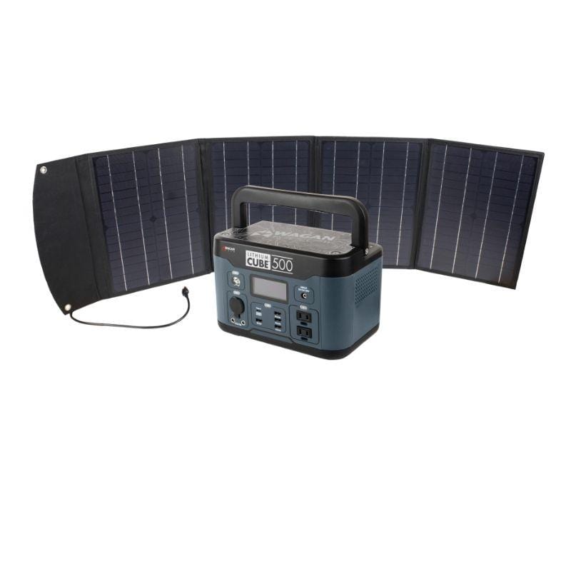 Wagan Inverter Generator Wagan Lithium Cube 1200 Solar Combo Portable Power Station EL8836-2